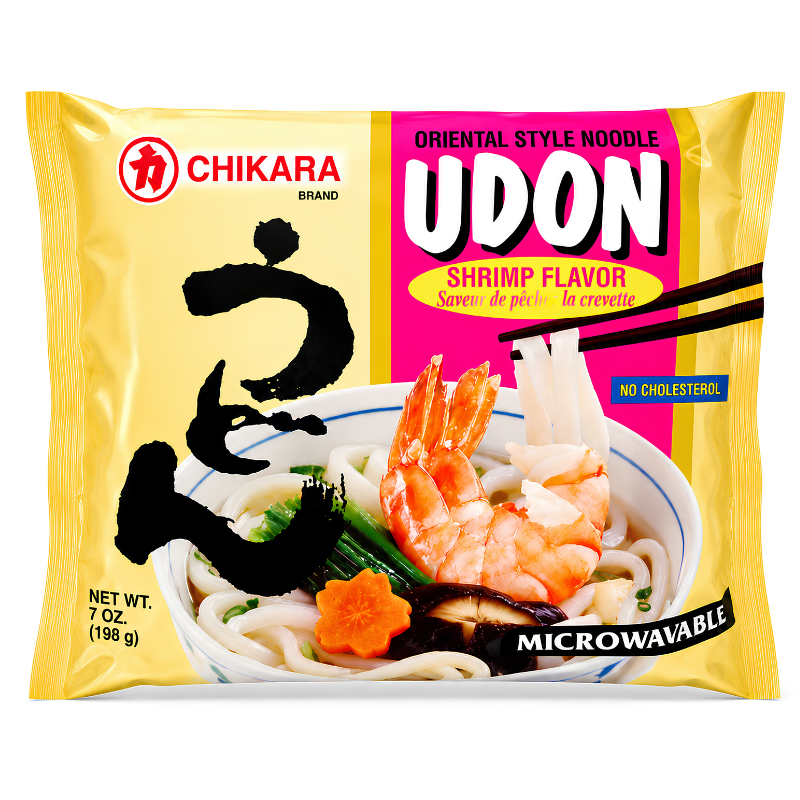 [Chikara] Shrimp Flavor Udon Noodles - 7oz