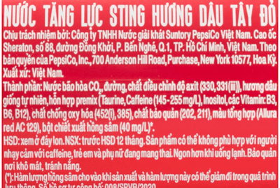 [STING] Energy Drink - Red Ginseng & Strawberry - 11 oz - A&E Foodstore