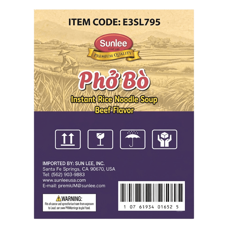 [Sunlee] Instant Rice Noodle Soup Beef Flavor - A&E Foodstore