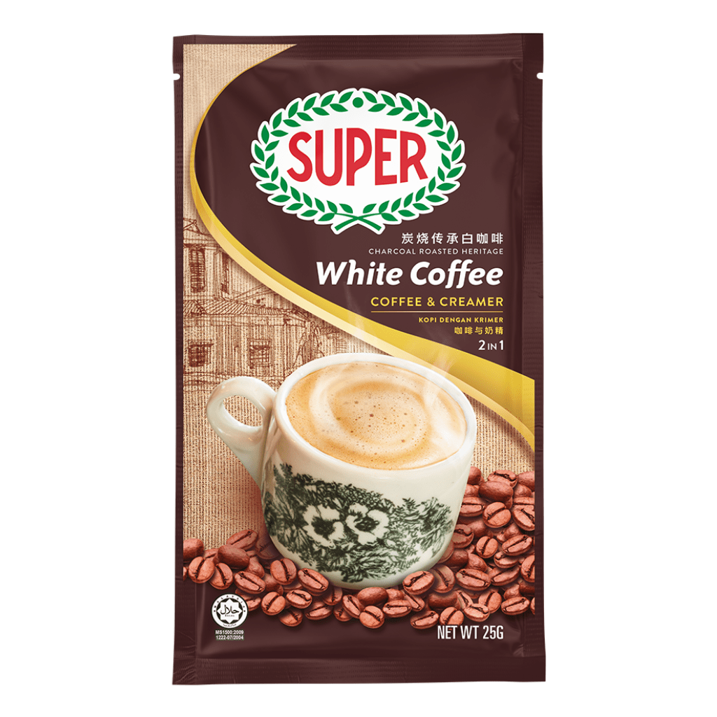 Super 2in1 Charcoal White Coffee 13.2oz - A&E Foodstore