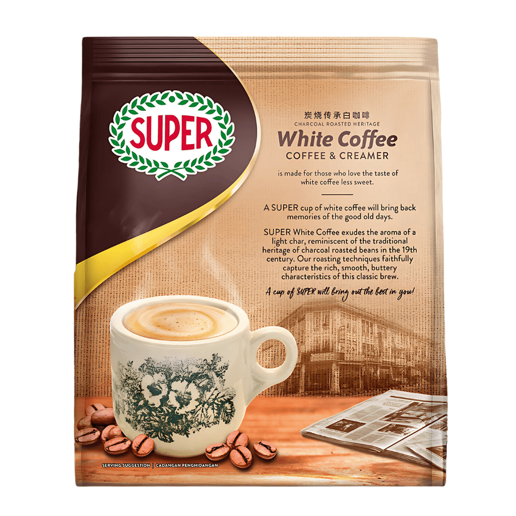 Super 2in1 Charcoal White Coffee 13.2oz - A&E Foodstore
