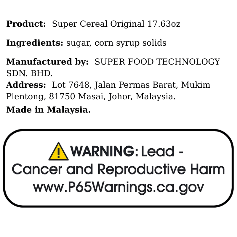 Super Cereal Original 17.63oz - A&E Foodstore