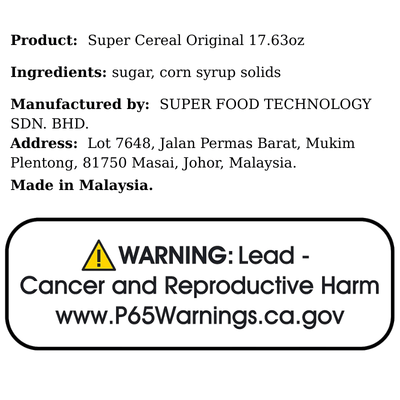 Super Cereal Original 17.63oz - A&E Foodstore