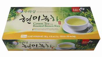 Surasang Green Tea With Roasted Brown Rice Tea 6.35oz - A&E Foodstore