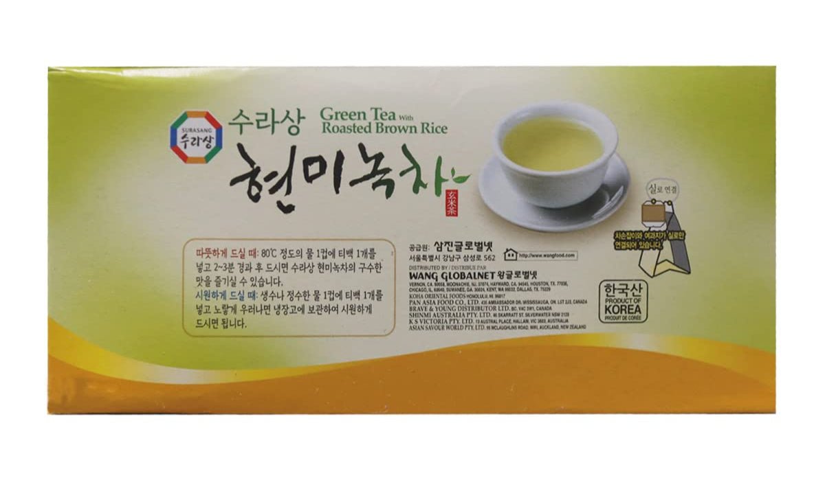 Surasang Green Tea With Roasted Brown Rice Tea 6.35oz - A&E Foodstore