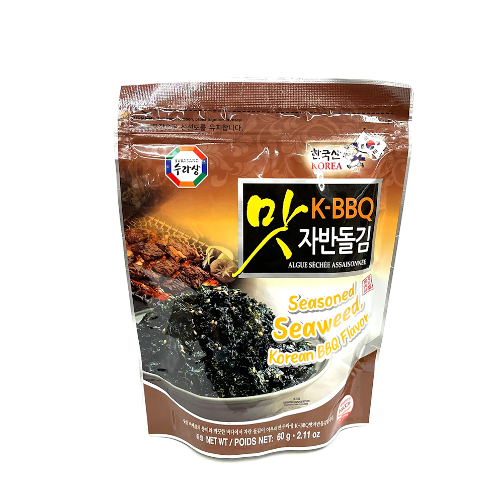 Surasang Seasoned Seaweed Korean BBQ Flavor 60g - A&E Foodstore
