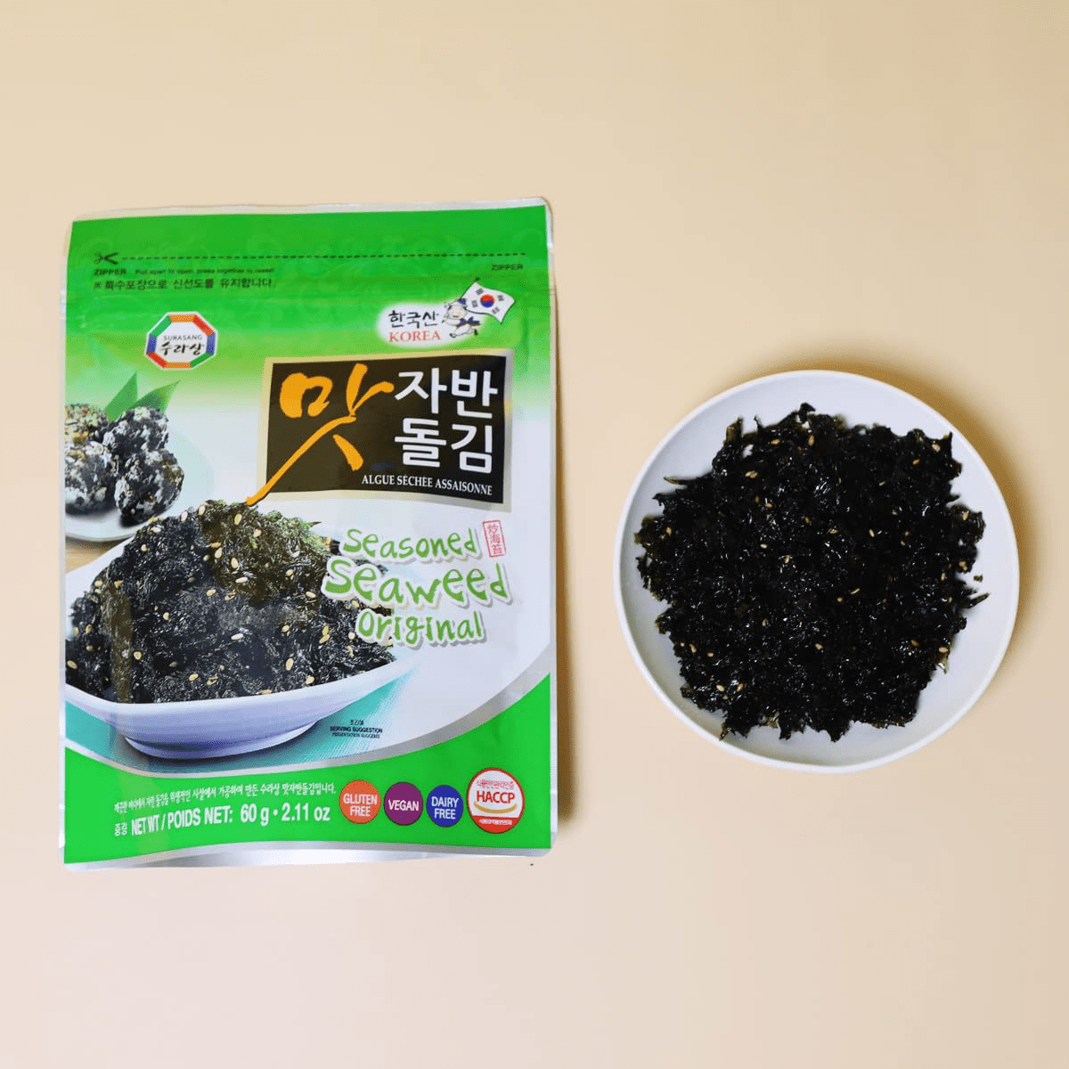 Surasang Seasoned Seaweed Original 60g - A&E Foodstore