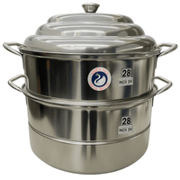 Swan 3 - Tier 28cm Stainless Steel Steamer(SUS 304) - A&E Foodstore