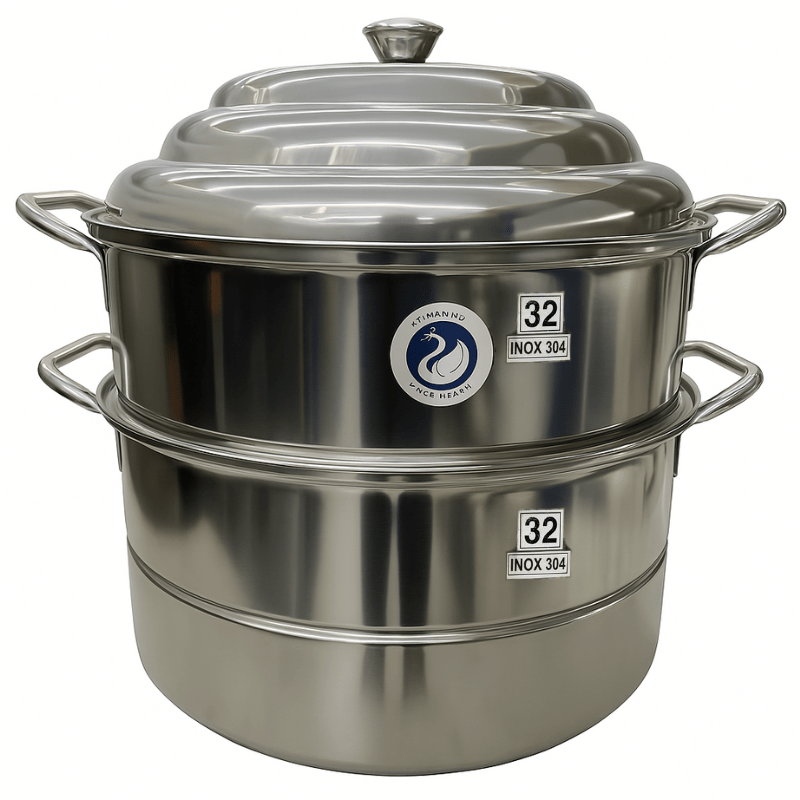 Swan 3 - Tier 32cm Stainless Steel Steamer(SUS 304) - A&E Foodstore