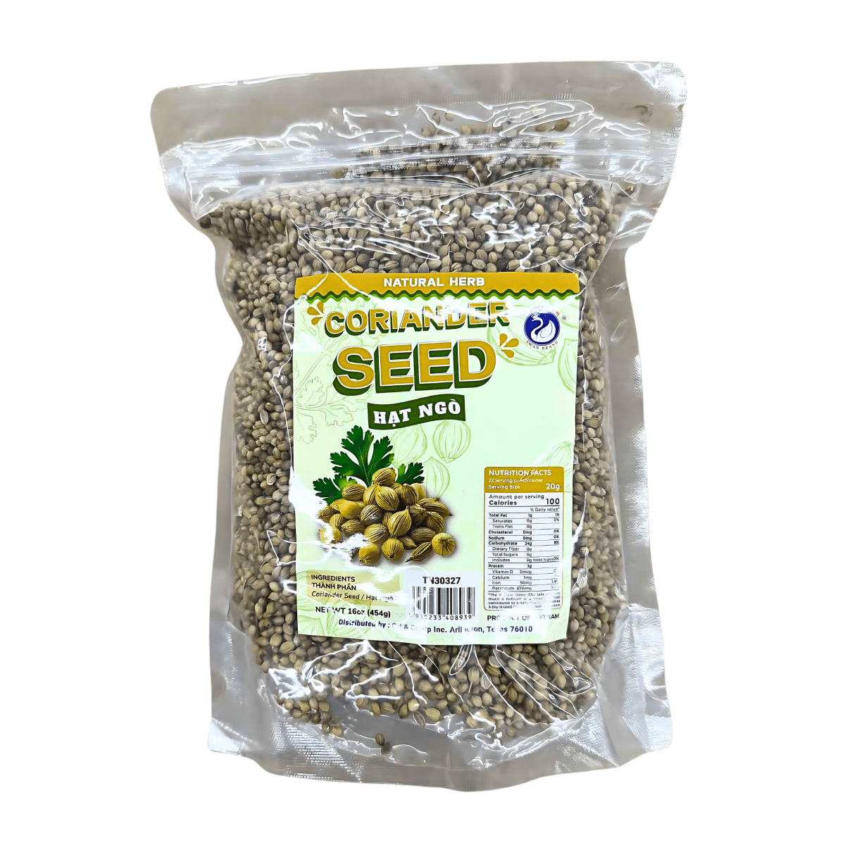Swan Brand Coriander Seed 16oz - A&E Foodstore