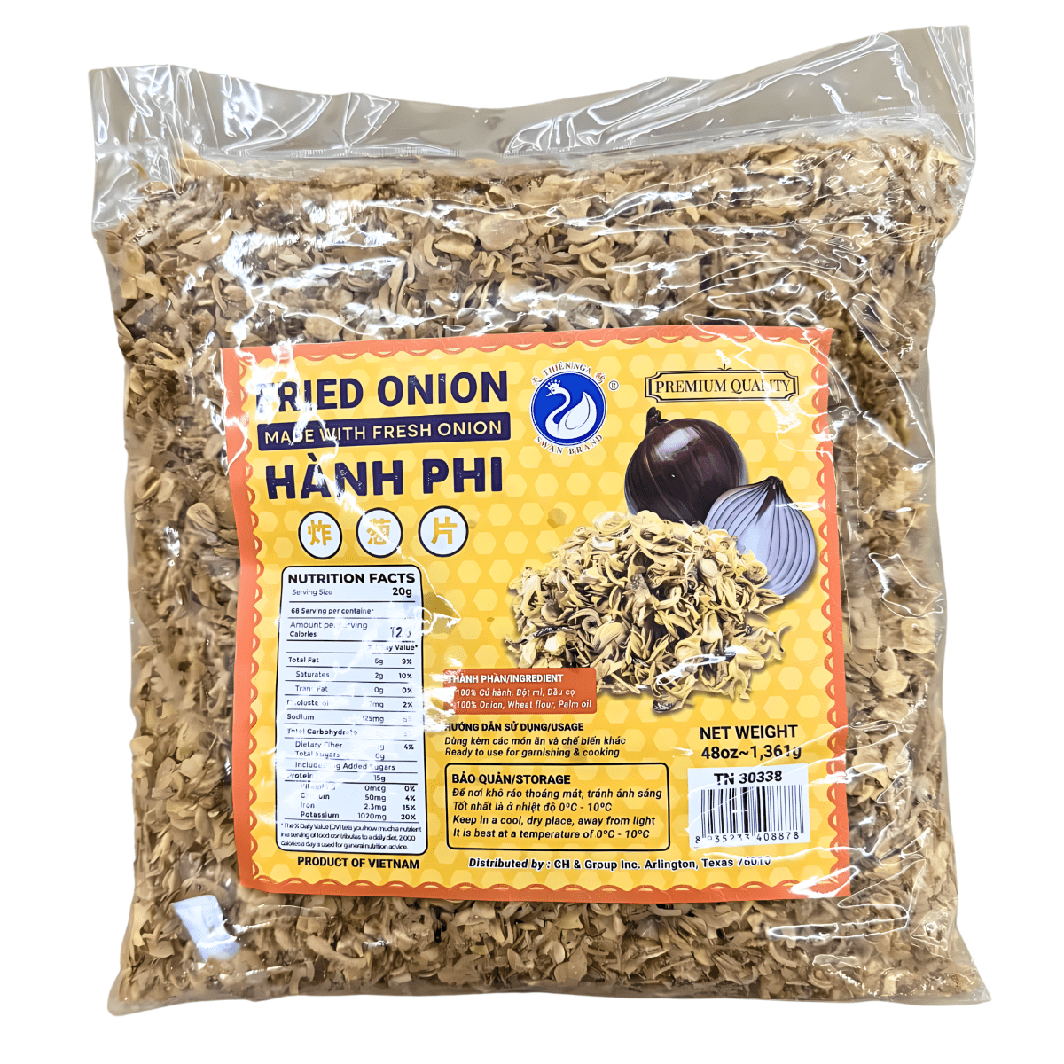 Swan Brand Fried Onion 48oz - A&E Foodstore