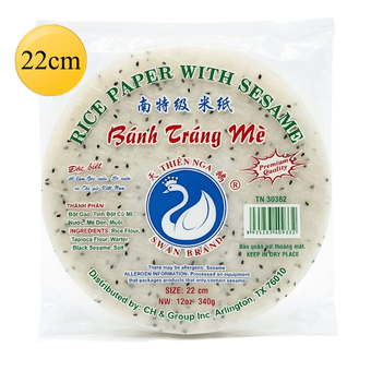 [Swan] Rice Paper with Sesame - 12oz 22cm