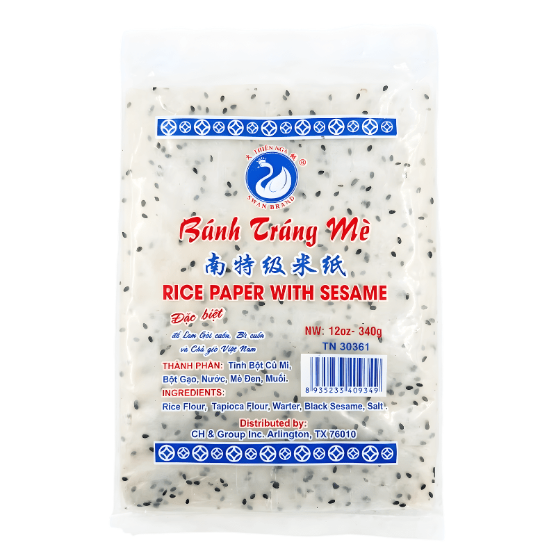 [Swan Brand] Rice Paper with Sesame - 12oz - A&E Foodstore
