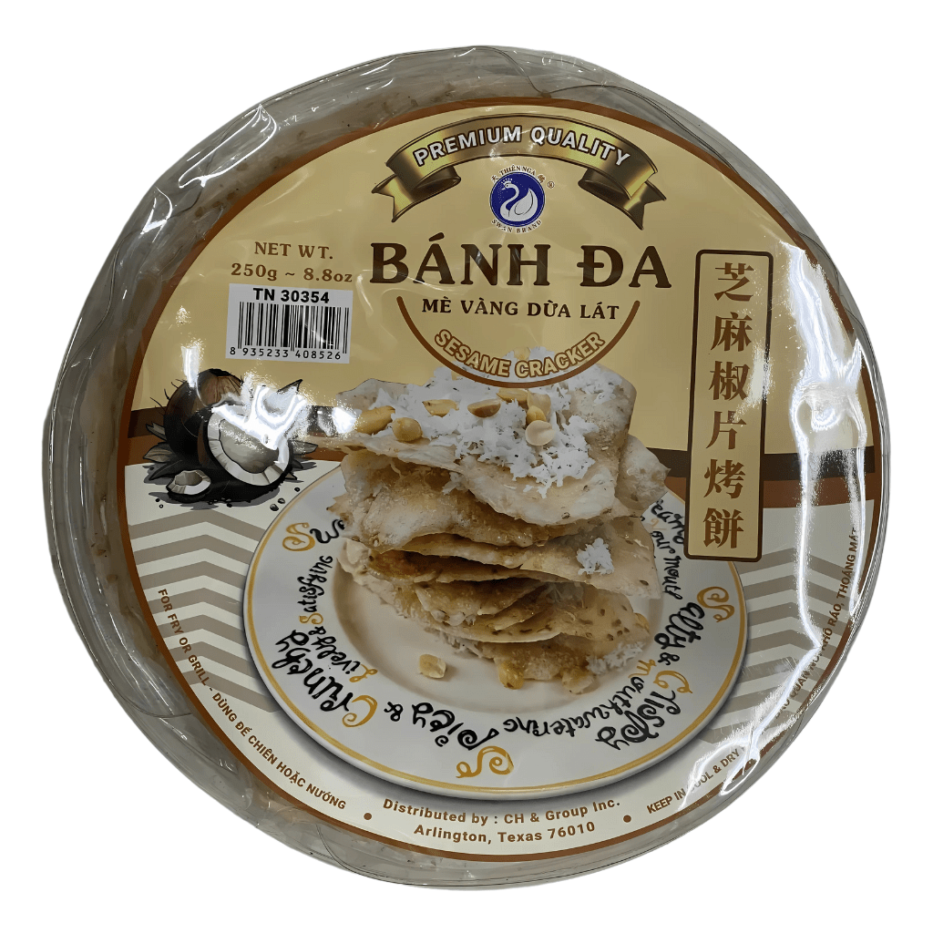 Swan Yellow Sesame Coconut Rice Paper (bánh tráng mè)