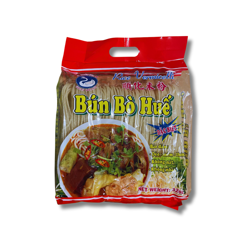 [SWAN] Rice Vermicelli (Bun Bo Hue Dac Biet) - 32 oz - A&E Foodstore