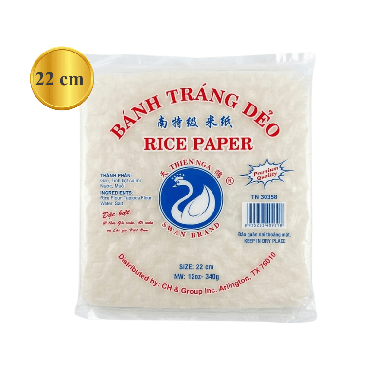 Swan Square Rice Paper 12oz | Banh Trang Vuong – A&E Foodstore