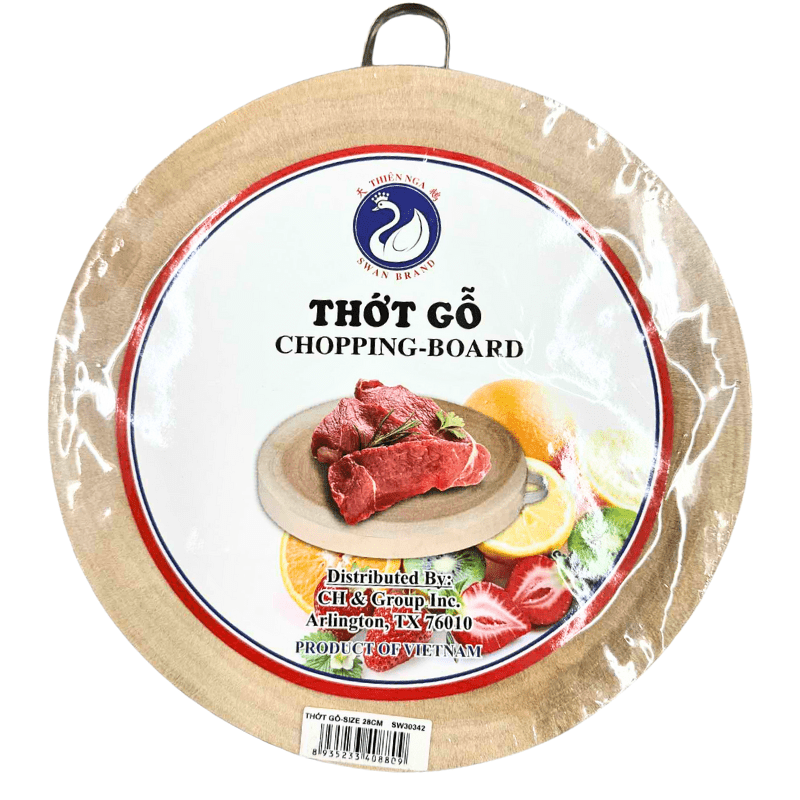 Swan Wooden Chopping Board 28cm - A&E Foodstore