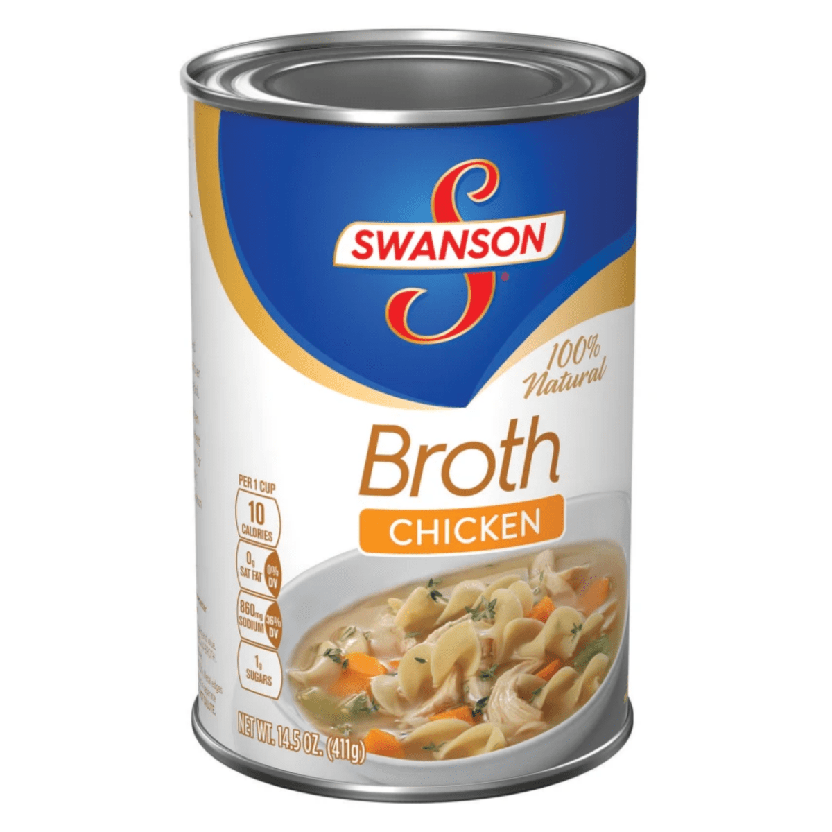 [Swanson] 100% Natural Chicken Broth - 14.5oz - A&E Foodstore