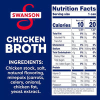 Swanson 100% Natural Gluten - Free Chicken Broth 14.5oz - A&E Foodstore