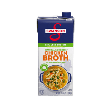 Swanson Natural Goodness 33% Less Sodium Chicken Broth 2lb - A&E Foodstore