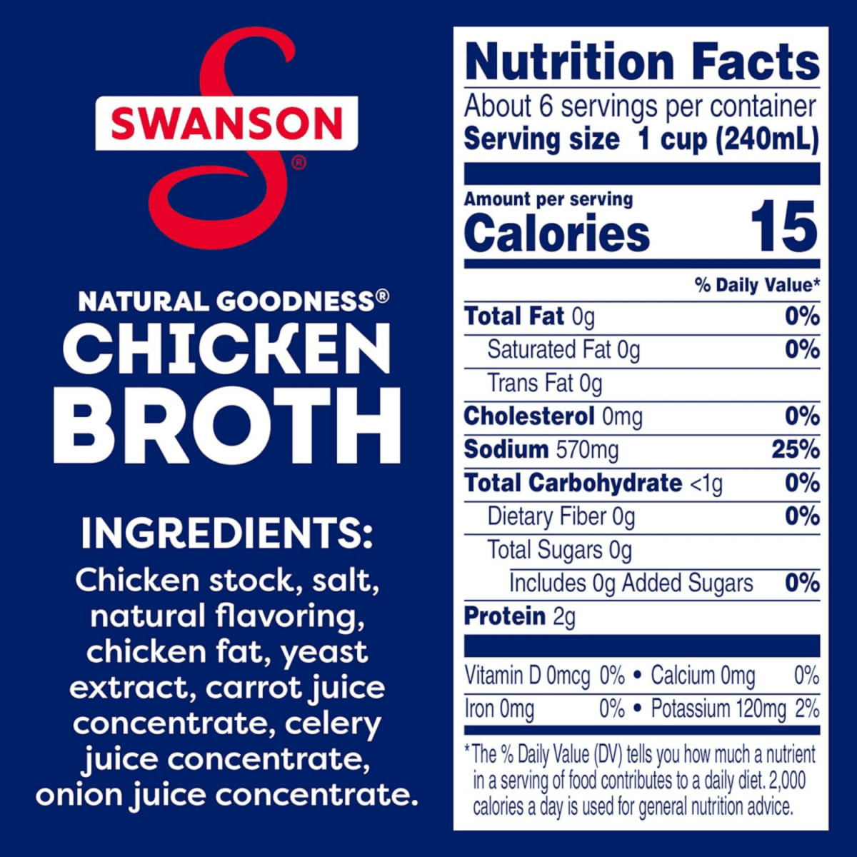 [Swanson] Natural Goodness Chicken Broth - 2lb - A&E Foodstore