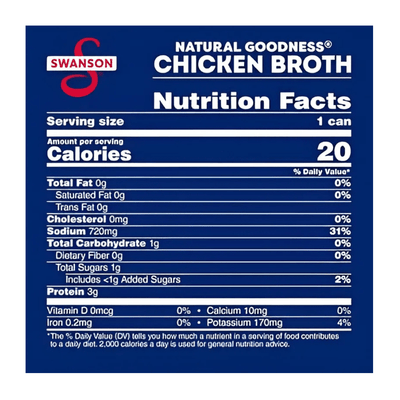 Swanson Natural Goodness Chicken Broth 33% Less Sodium 14.5oz - A&E Foodstore