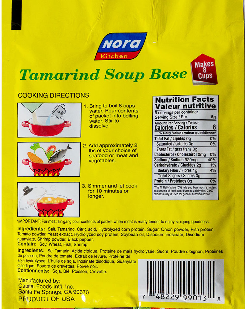 Nora Kitchen Tamarind Soup Base (Sinigang Sa Sampalok Mix) 1.55oz