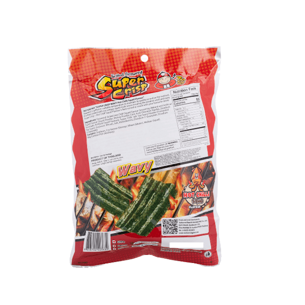 TAO KAE NOI Super Crispy Grilled Seaweed, Hot Chili Squid Flavor 24 g - A&E Foodstore