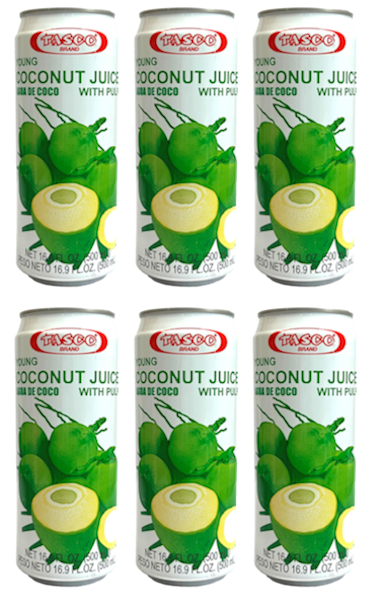 TASCO YOUNG COCONUT JUICE WITH PULP 500ml - A&E Foodstore