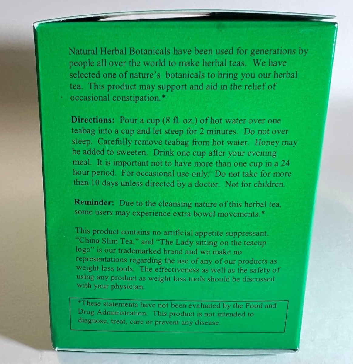 Tea Pot Brand Chinese Slim Tea 20 tea bags 50g - A&E Foodstore