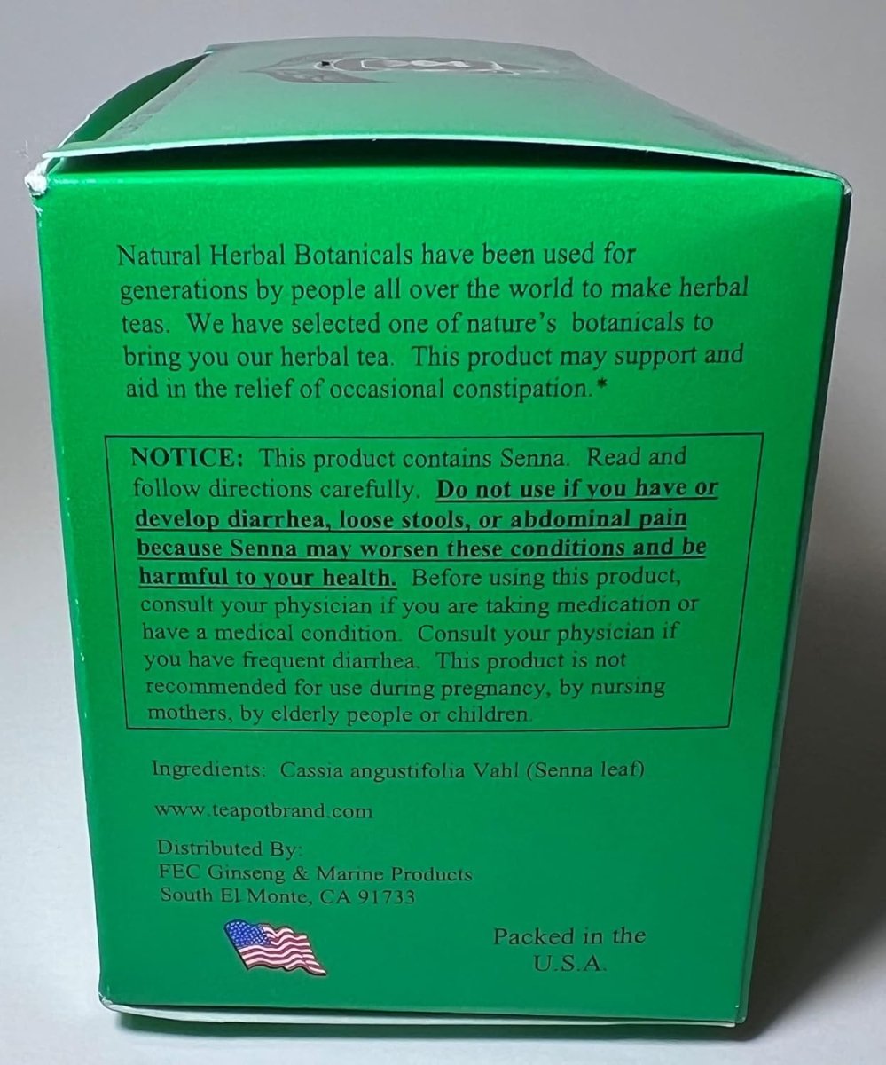 Tea Pot Brand Chinese Slim Tea 20 tea bags 50g - A&E Foodstore