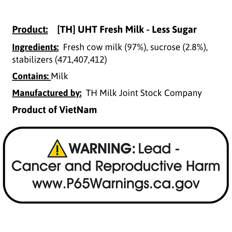 [TH] UHT Fresh Milk - Less Sugar - 180ml - A&E Foodstore