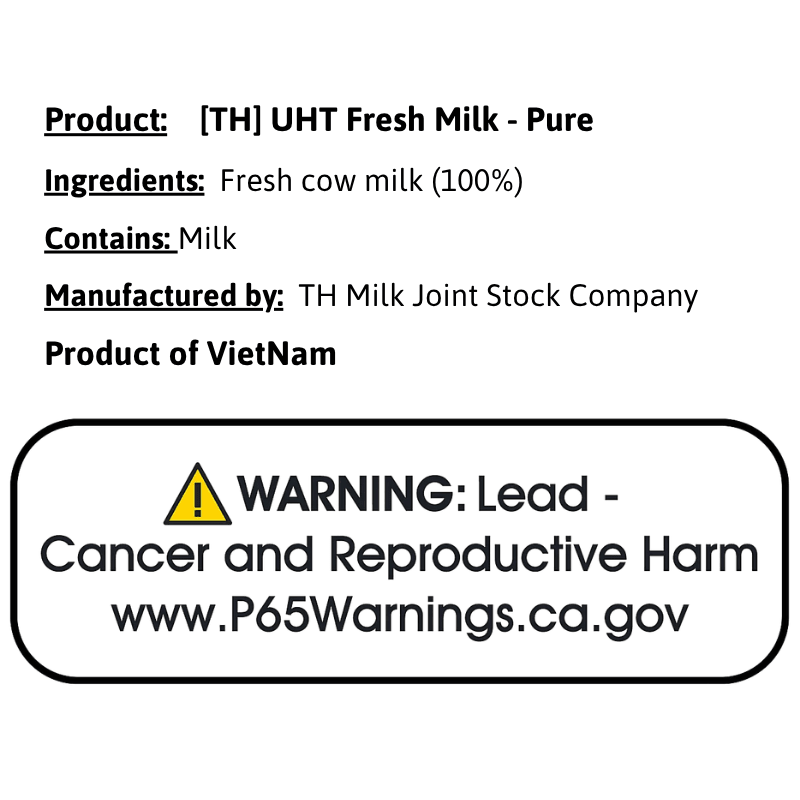 [TH] UHT Fresh Milk - Pure - 180ml - A&E Foodstore