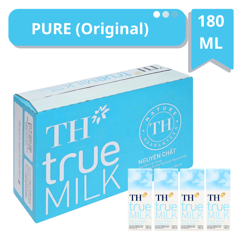 [TH] UHT Fresh Milk - Pure - 180ml - A&E Foodstore