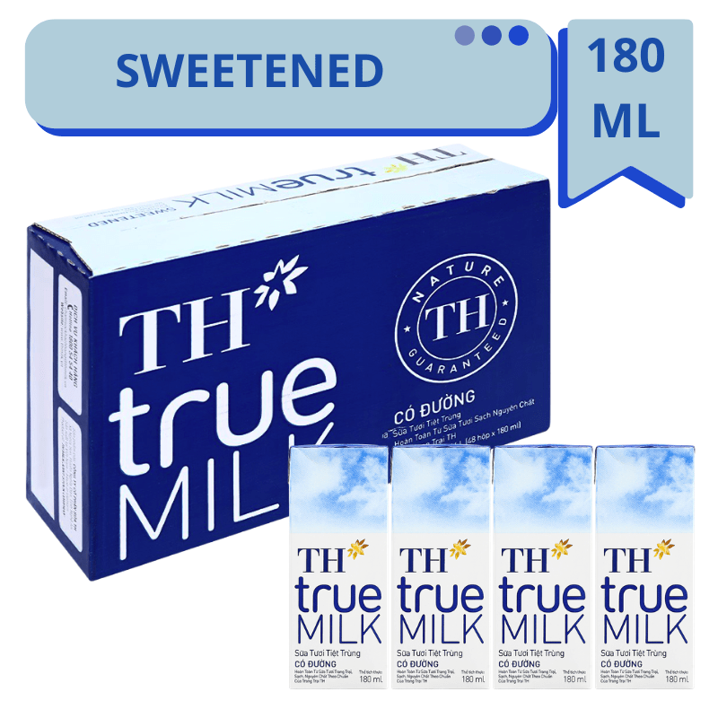 [TH] UHT Fresh Milk - Sweetened - 180ml - A&E Foodstore