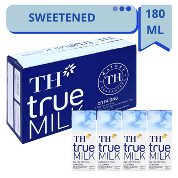 [TH] UHT Fresh Milk - Sweetened - 180ml - A&E Foodstore