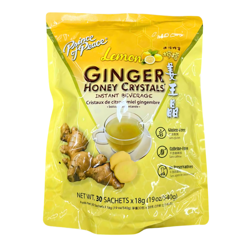 Prince of Peace Lemon Ginger Honey Crystals 540g