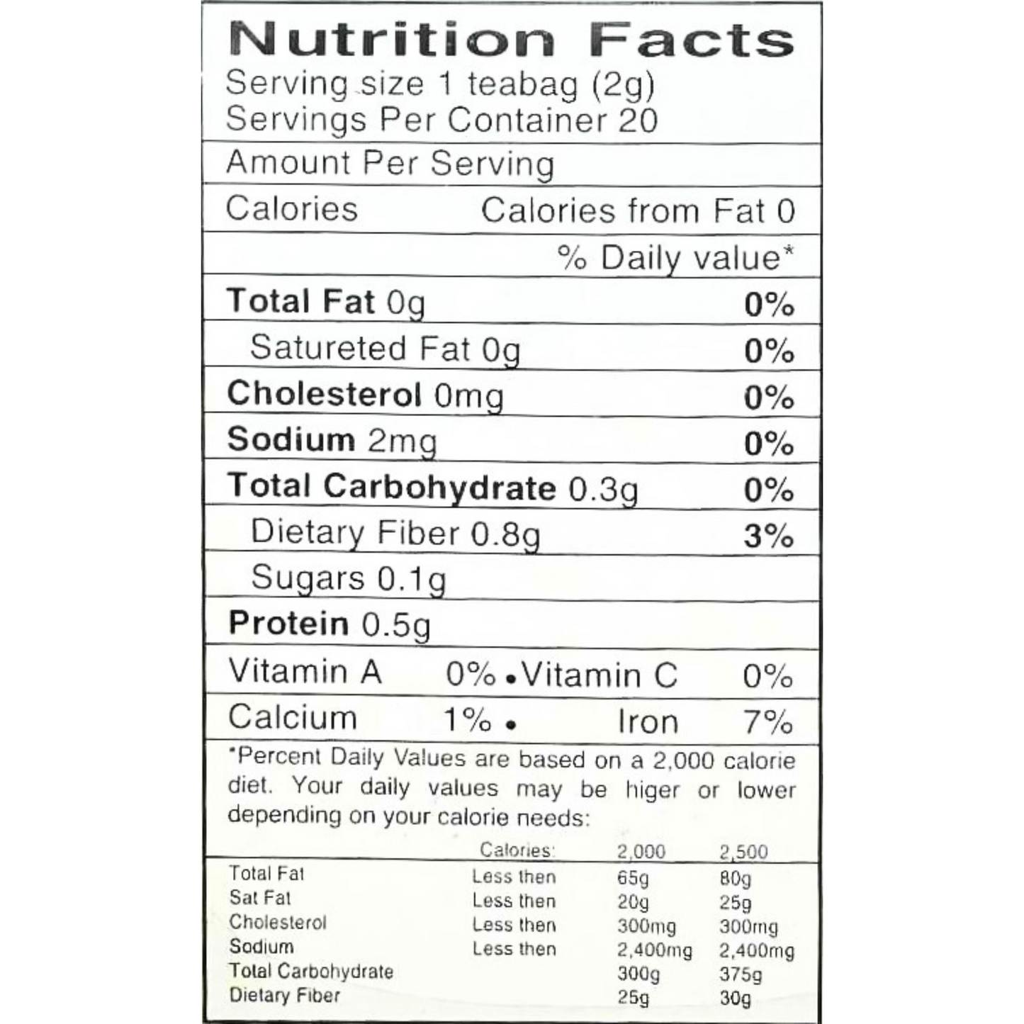 Best Taste Brand Artichoke Tea 1.4oz