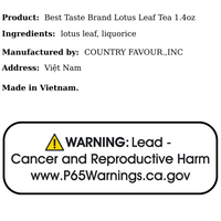 Best Taste Brand Lotus Leaf Tea 1.4oz