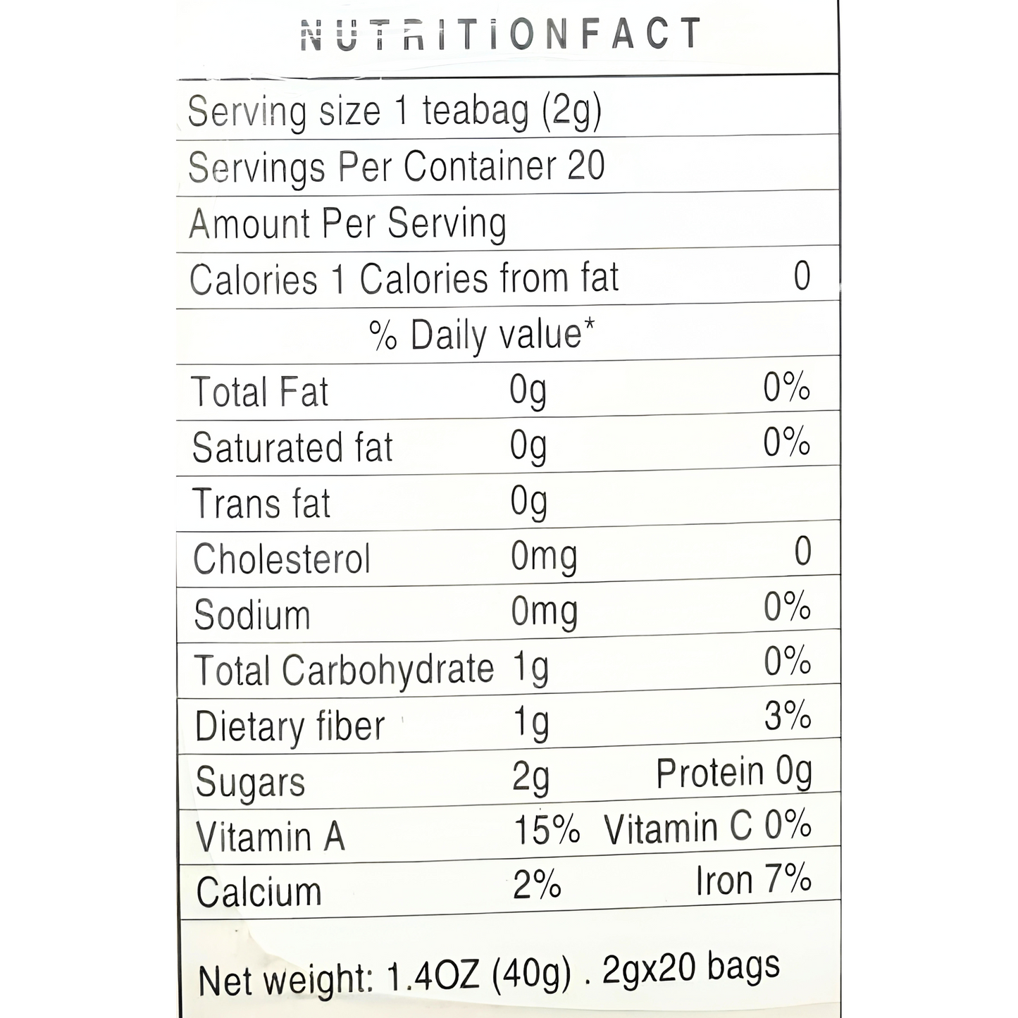 Best Taste Brand Artichoke Tea 1.4oz