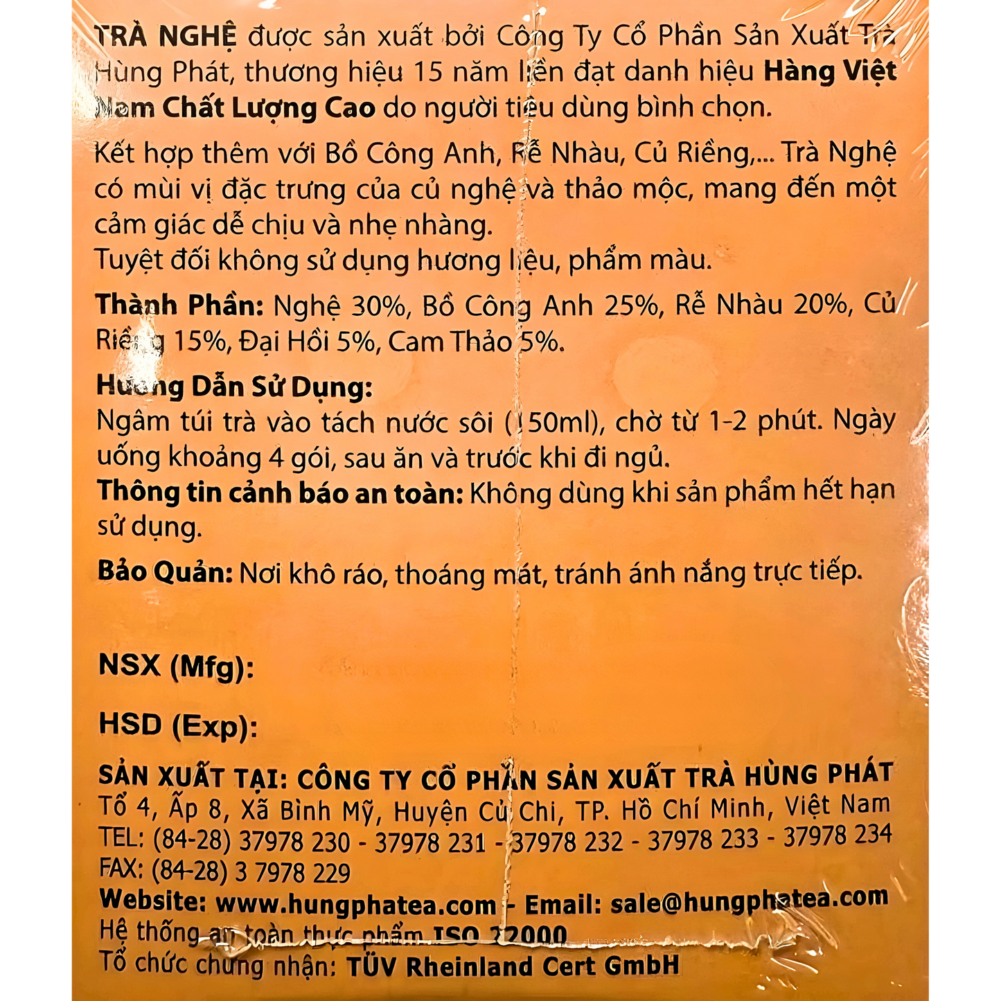 Hung Phat Turmeric Tea 50g