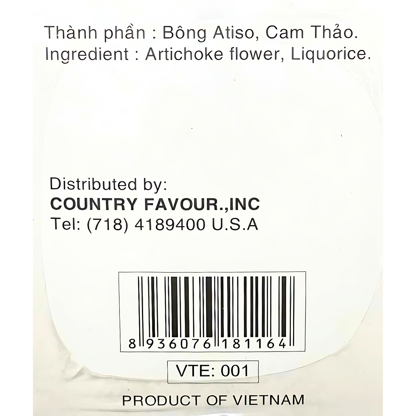 Best Taste Brand Artichoke Tea 1.4oz