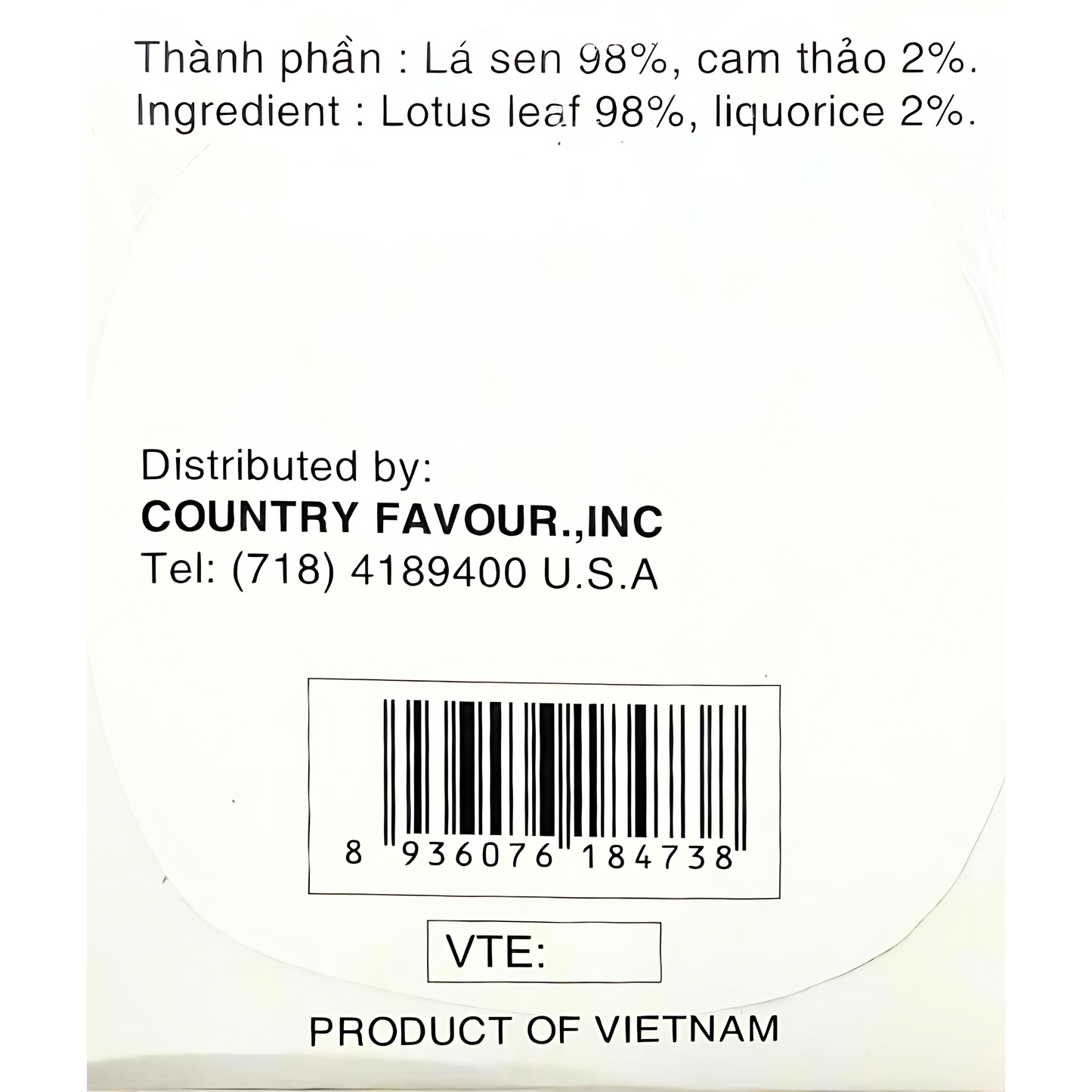 Best Taste Brand Lotus Leaf Tea 1.4oz