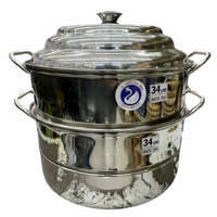 Swan 3-Tier 34cm Stainless Steel Steamer(SUS 304)