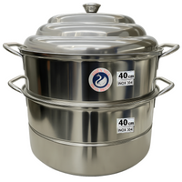 Swan 3-Tier 40cm Stainless Steel Steamer(SUS 304)