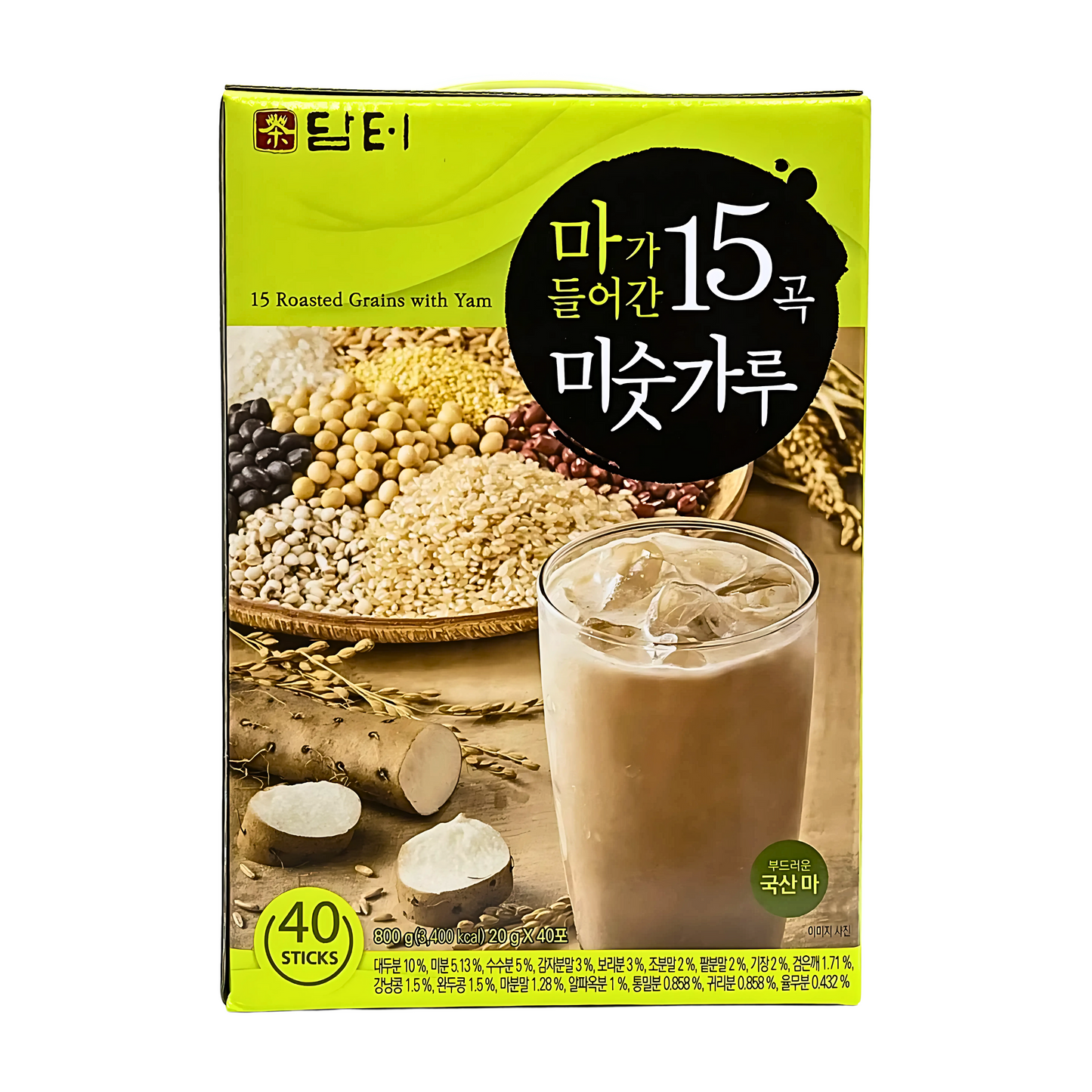 Wang Korea Yam & 15Grain Tea 40Sticks
