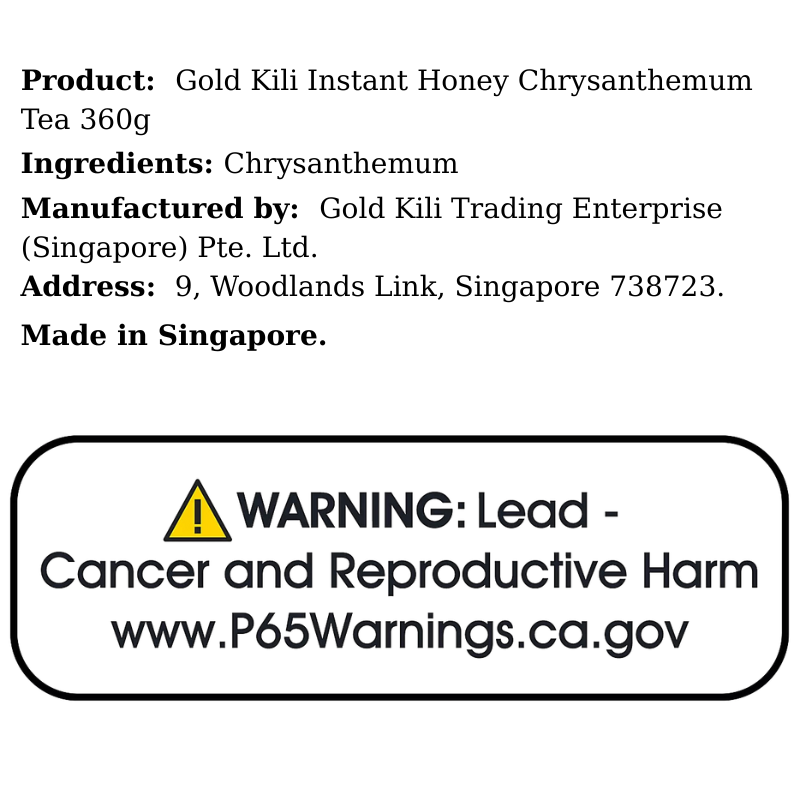Gold Kili Instant Honey Chrysanthemum Tea 360g