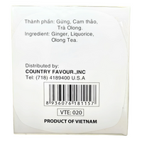Best Taste Brand Ginger Tea No Sugar 1.4oz