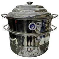Swan 3-Tier 38cm Stainless Steel Steamer(SUS 304)
