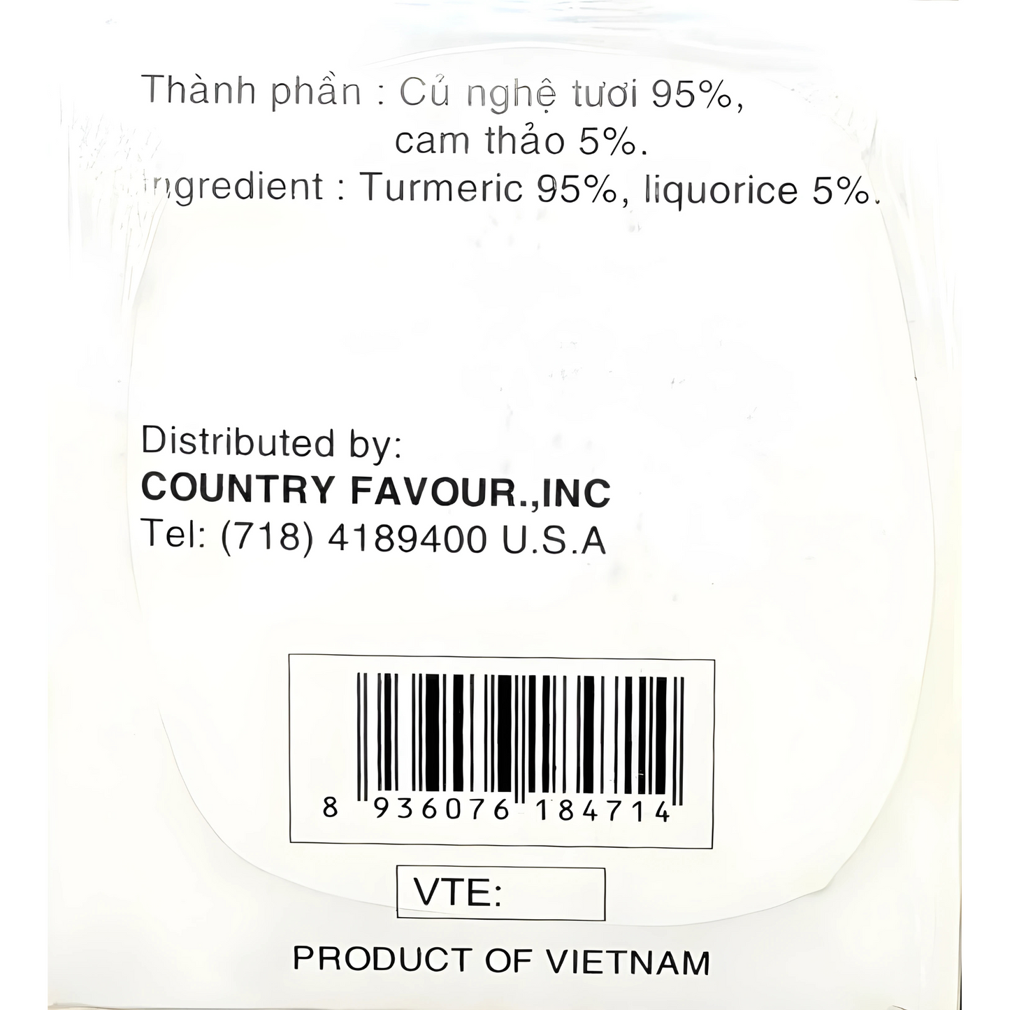 Best Taste Brand Turmeric Tea 1.4oz